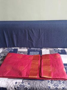 Cotton Silk Zari Border New With Tag