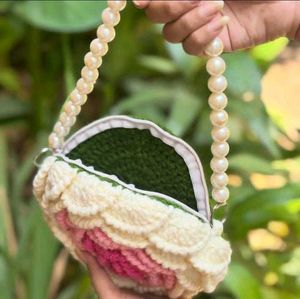 Ombre pink rose side purse 👛