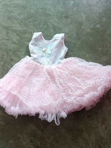 Elegant Pink Tulle Party Dress