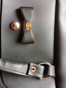 Chic Black Handbag with Bow Detail