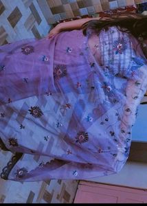 Elegant Purple Saree