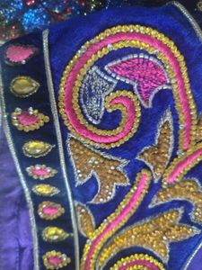Exquisite Embroidered Blouse with Matching Fabric
