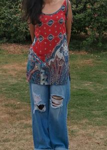 SAVANA blue Ripped Jeans Buy FASTTT
