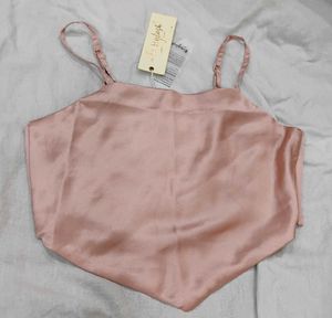 Satin Cami Crop Top