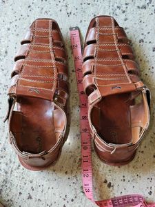 Men's Brown Leather Fisherman Sandals