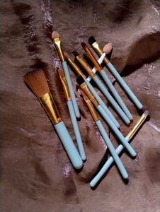 Face and Eye Makeup Brush Set with Storage Tin.