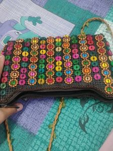 Unique Handmade Embellished Crossbody Bag
