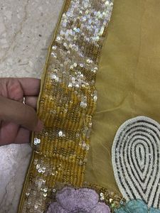 party wear sequins saree