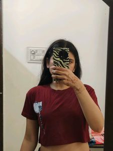 set of 2 crop boxy fit tee
