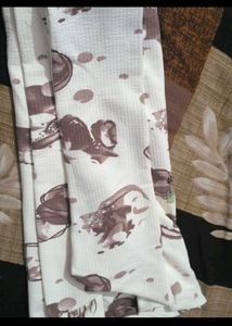 Cute Cartoon Print Long Sleeve  crop Top bust 30