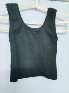 Dress 👗 With A Black Crop Top For Girls