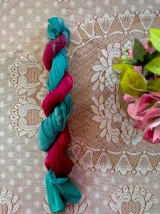 Vibrant Teal & Magenta Dupatta