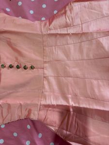 Elegant Pink &amp; Gold Kurta Set