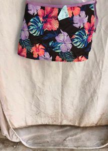 I. Tropical Print Bikini Bottom