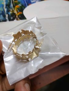 Gold Star Hoop Earrings