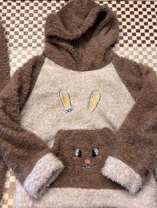Cute Bunny Fleece Pajama Set