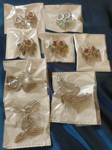Gemstone Earrings Set