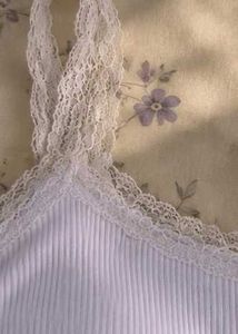 ⊹♡ White Ribbed Padded Camisole 🤍🎀