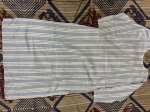 Striped Kurta Set with Tassels