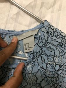 H&amp;M Short Sleeve Lace Top