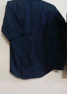 Men's Navy Blue Casual Shirt