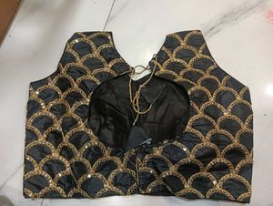 NEW Embroidered Black Blouse