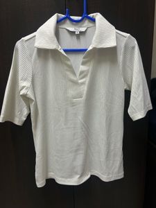 SALT ATTIRE WHITE POLO