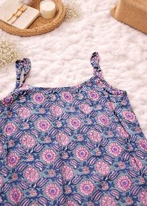 Boho Print Spaghetti Strap kurti