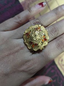 elegant 1 gram gold polish Ring or earrings
