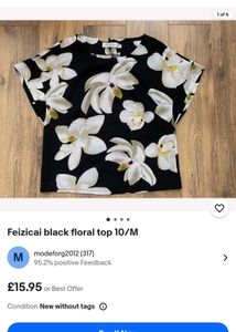 Floral Print Top korean style