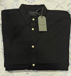 AllSaints Relaxed Fit Black Shirt