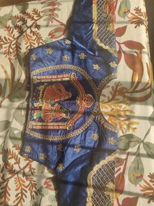 Beautiful Designer Embroidered Silk Blouse