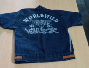 Kids Denim Patchwork Shirt