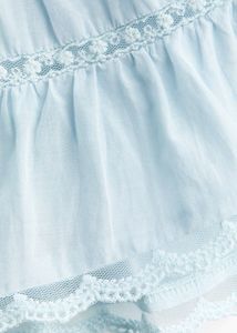 H&amp;M Light Blue Ruffle Tiered Top(never worn)