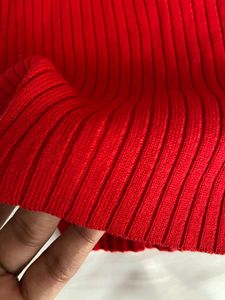 H&amp;M Red Ribbed Top ❤️