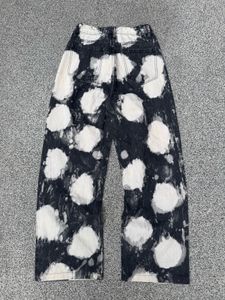 Unique Tie-Dye Wide Leg Jeans