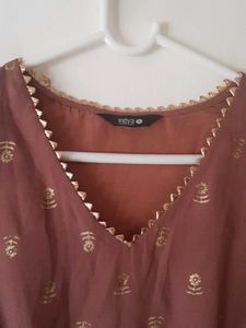Indya Kurta With Gold Print