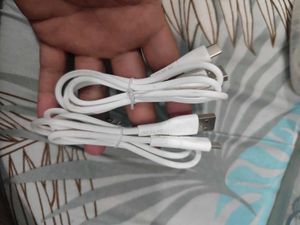 White USB to types c cable