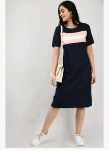 Women Shift Navy Dress