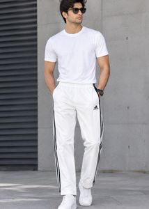 Adidas White Track Pants