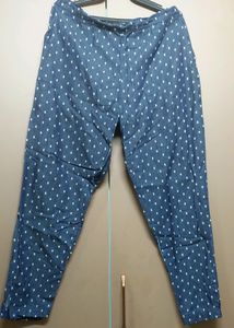 Silk coordinated parallel pants and vest