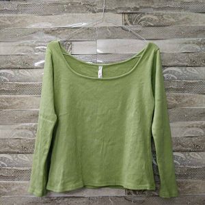 Lime Green Long Sleeve Top