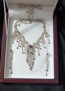 Necklace Set American Diamond Earrings, Bracelet