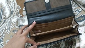 Stylish Black Geometric Wallet