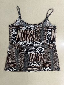 Patchwork Animal Print Cami Top