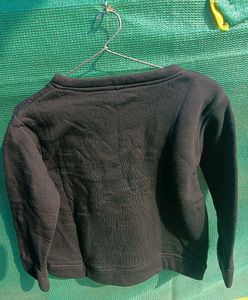 Black 'COOL' Sweatshirt ( free size upto M)