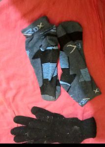 RDX Socks &amp; Glove Set combo