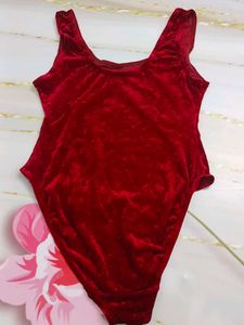 (1100)Red Velvet One Piece Swimsuit