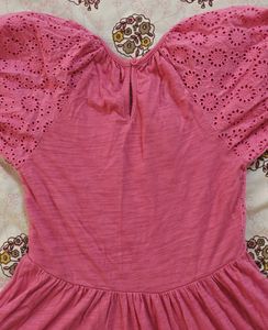 NEXT Cute Pink Eyelet Dress