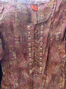 Beautiful red Printed Kurta Set